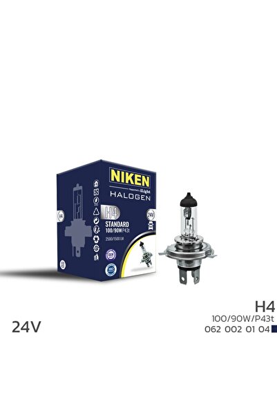 Niken 24V H4 100W/90W Halojen Ampul P43T