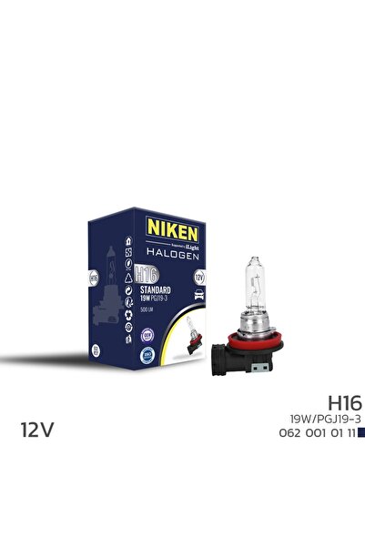 Niken 12V H16 19W Halojen Ampul PGJ19-3