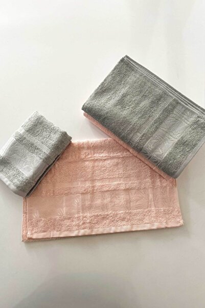 uğurhome 4-предметний набір для сімейної лазні з бамбука - 50x90 см і 90x140 см