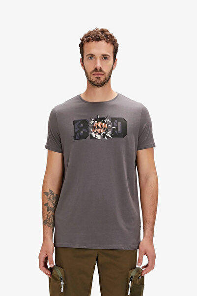 Bad Bear Bang Men's Gray T-Shirt 24.01.07.058-C118
