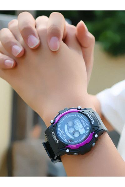 ZAVİRA Digital Children's Clock Blue