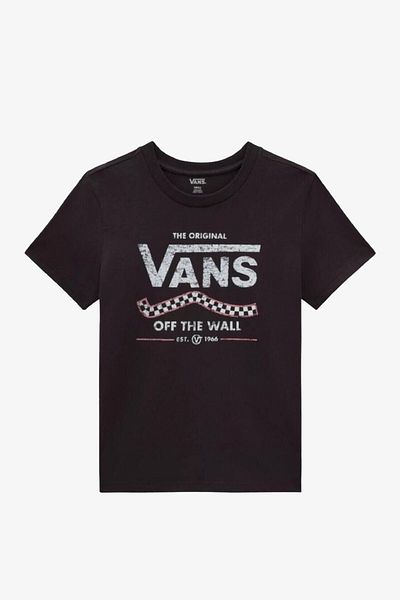 Vans Lokkıt Black Women's T-Shirt - Vn000Ffqxtf1