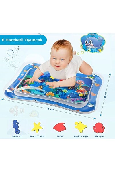 babydoor بساط لعب مائي للأطفال (وقت البطن) فوق البطن للجنسين