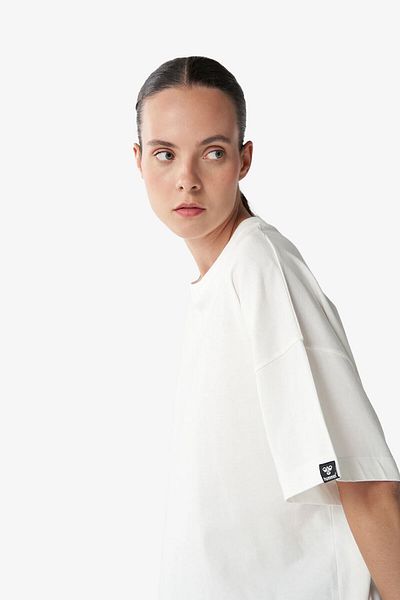 hummel Γυναικείο μπλουζάκι Hmlshura White Oversize - 911858 -9003
