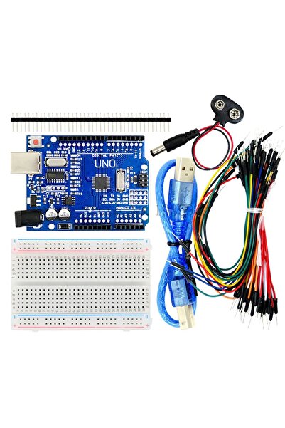 Genel Markalar Elektronik Başlangıç Seti Arduino Uno R3 Starter Kit 70 Parça