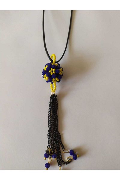 Sam Car Cevşeni - Fan Colors / Handmade Crystal Bead Knitted