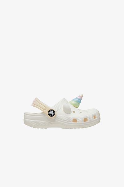 Crocs Παιδικές λευκές παντόφλες κλασικές Iam Rainbow Unicorncgt 209701 -0wv