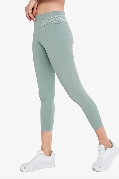 hummel Apex Mid Green Women's Tights - 78 Tights, Waist931680-6607