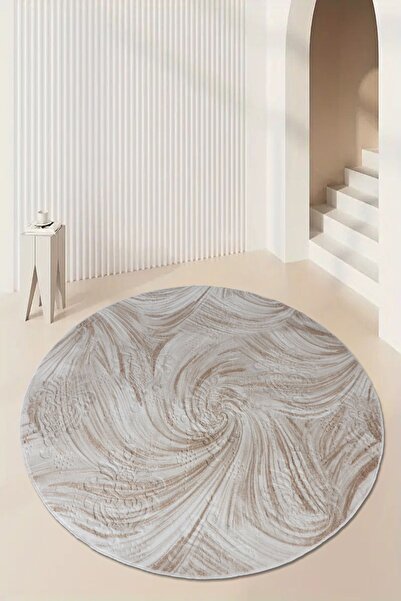 Babil Home Kaymaz Tabanlı Kesme Kabartmalı Salon Koridor Mutfak Hali Vizon Yo...