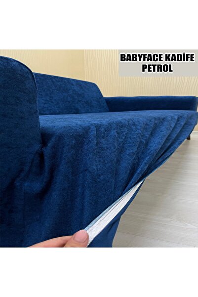 KILIFSAN BABYFACE KADİFE KUMAŞ RENK KOMBİNLİ 2 ADET ÜÇLÜ & ÇEKYAT- 2 ADET TEKLİ SET KOLTUK KILIFI