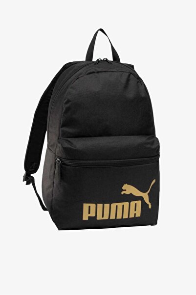 Puma Phase Backpack Black-Golden Lo Black Unisex Bag 07548749