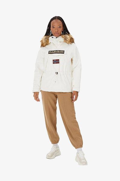 Napapijri Skidoo Wom Ef 4 - Women's White Coat NP0A4GM8N1A1