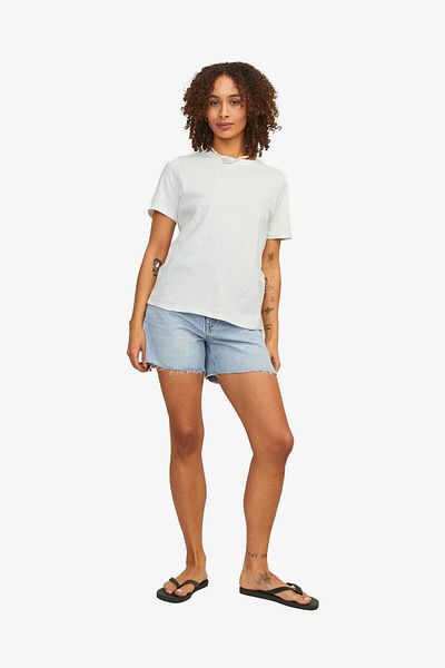 JJXX Jxisla White Women's T-Shirt - 12255352 -Blancdeblanc
