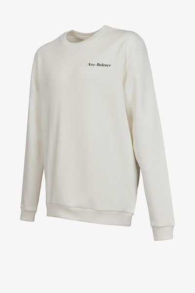 New Balance Lifestyle Men's White Sweatshirt Mnc3328-Sst