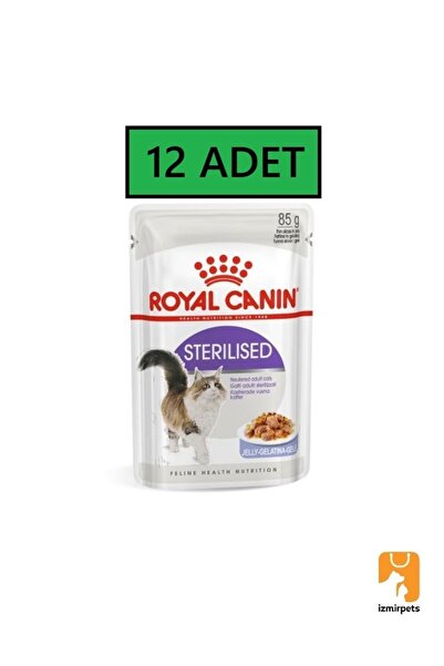 Royal Canin Roya  Sterilised Kısır Kedi Yaş Mama 12 Adet X 85 gr Jelly Pouch Jel