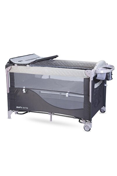 Kraft Safe Sleep Anne Yanı Oyun Parkı 70*120 Gri