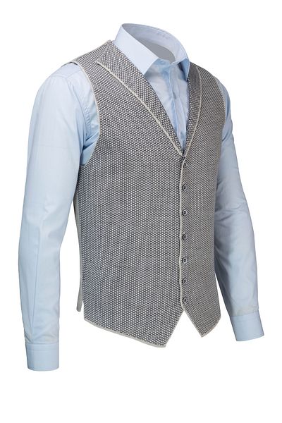 Çizgi Triko Stripe Knitwear Men's Buttoned Sports / Classic Knitwear Knitted Sleeveless Vest - 5001Ls