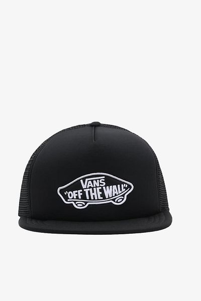 Vans Men's Black Trucker-b Hat - Otw Board Vn0005g1blk1