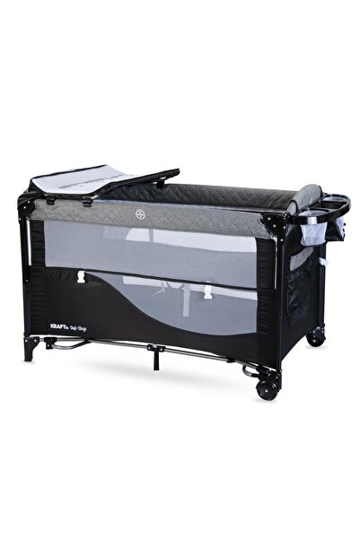 Kraft Safe Sleep Anne Yani Oyun Parkı 70*120 cm Siyah