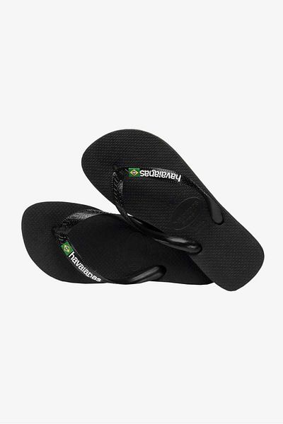 Havaianas Unisex Μαύρες Μαύρες Παντόφλες