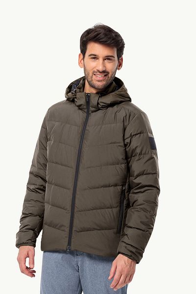 Jack Wolfskin معطف كولونيس بني للرجال -1207431-5719