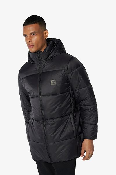 hummel Ανδρικό μαύρο παλτό Hml Morton Zip - 940208 -2001