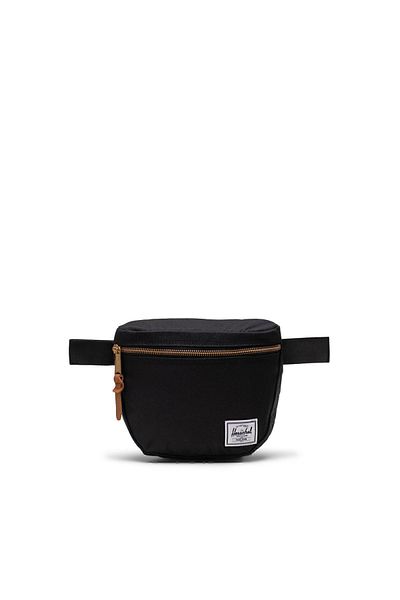 Herschel Supply Co. Settlement Unisex Black Waist Bag with Zipper Adjustable Waist Strap