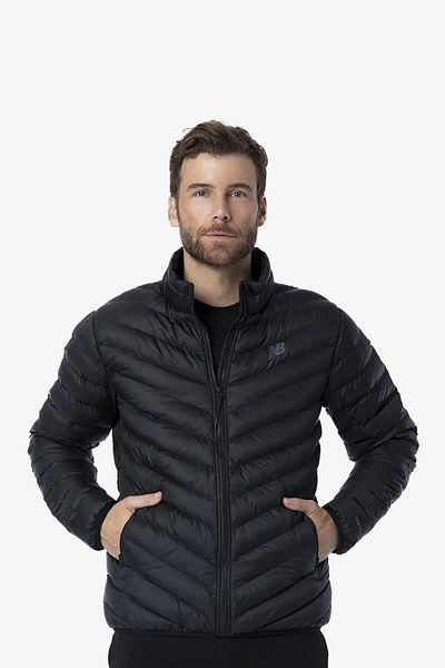 New Balance Ανδρικό Μαύρο Παλτό Lifestyle - Mnj3232-bk