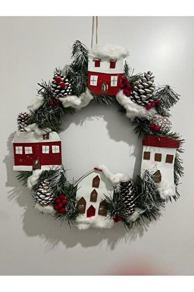 Genel Markalar Yılbaşı Kapı Süsü Yılbaşı Çelengi