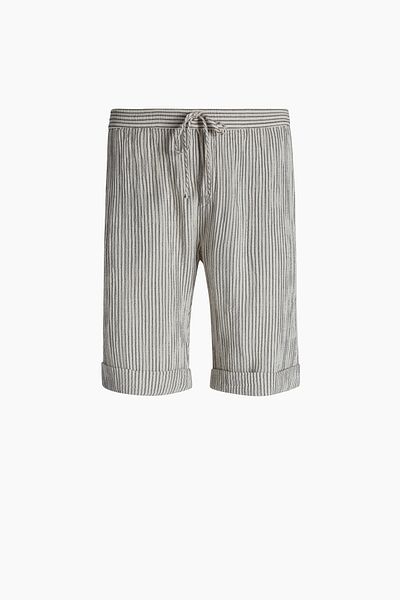 İKİKIZ Striped Crinkle Shorts