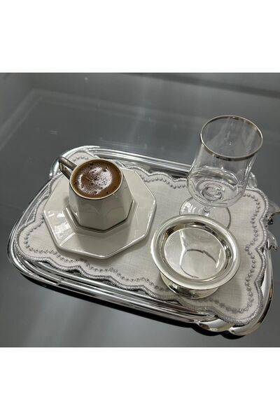 LİNDA MİA spotted rectangular 24x15 tray cover