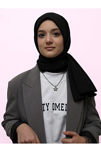 ULMO SCARFS Pamuk Aerobin Şal ( Siyah )