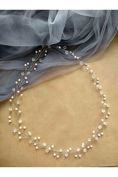 ACAR AKSESUAR Accesoriu pentru păr și turban de mireasă cu mărgele de cristal cu perle (clemă de logodnă de nuntă cataramă de nuntă cu henna) Tikt20