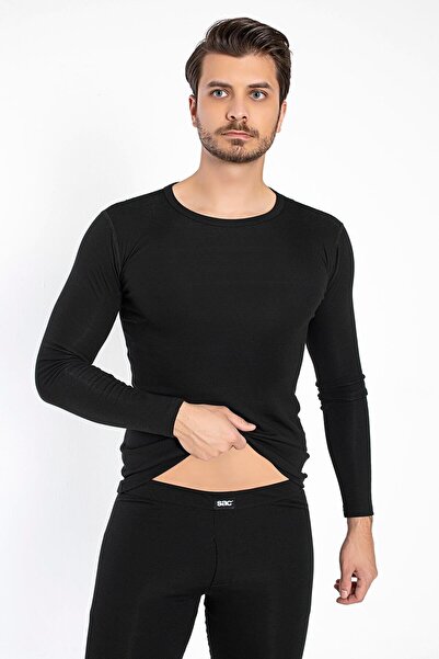 saac Men's Black Thermal Underwear Set - 580