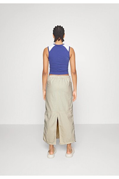september island Long Maxi Cargo Skirt - Off White