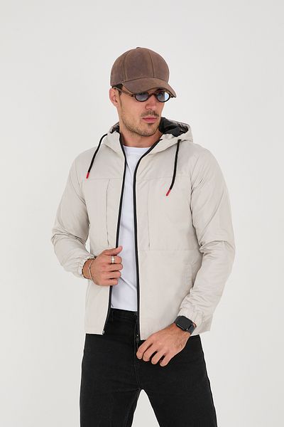 FLUEND MODA Men's Seasonal Jacket Wind and Waterproof Jacket