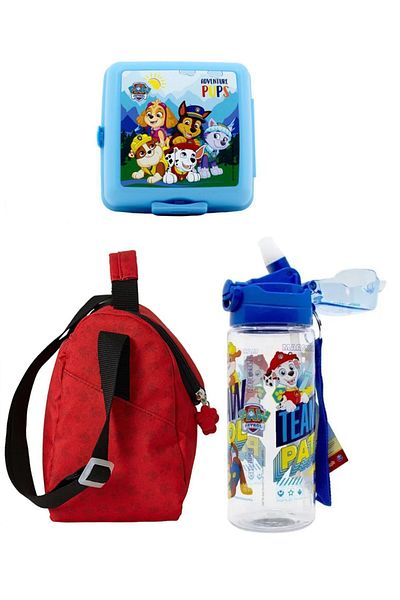 WİGGLE Paw Patrol 3-Piece Feeding Set - Bag, Water Bottle and Food Container