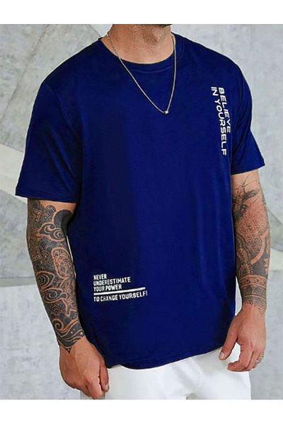 Medinenur Μπλουζάκι Unisex Believe Printed Crew Neck