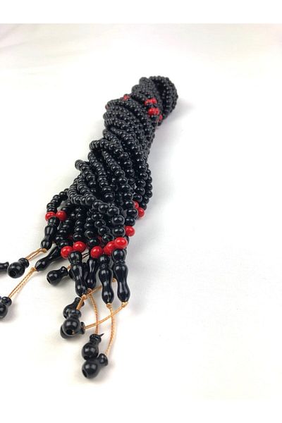 Keven Home 40 Black Acrylic Prayer Beads - 6mm 99pcs - Dispensing and Wholesale Prayer Beads