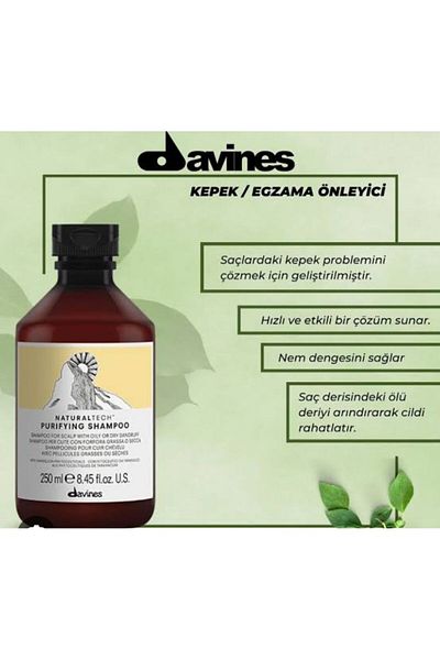 Davines Naturaltech Purifying Shampoo - 250ml with Forbeautynesli "*5087