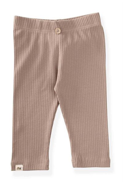 Cigit Gerippte Leggings, 0–5 Jahre, Nerz