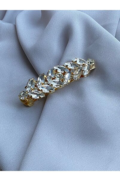 TwinsSis Store مشبك أوتوماتيكي معدني من حجر الكريستال الكامل من لوكس