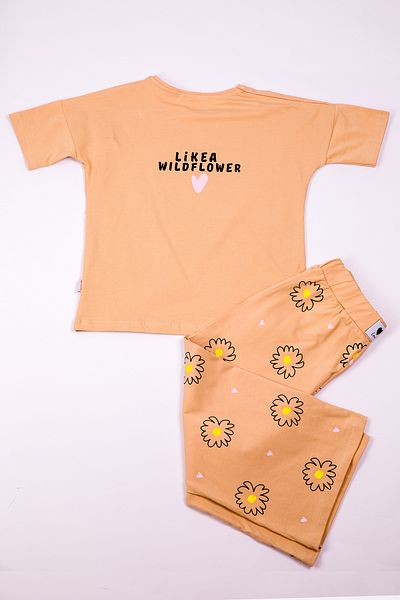 HÇM Girl's Floral Printed Tracksuit Set - Spanish Leg B30