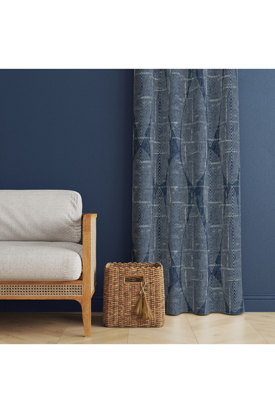 MUN HOME Dijital baskılı fon perde tek kanat 140 x 260 cm Kenar Katlamalı Dik...