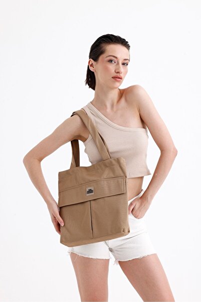 iRush Vizon H0002 Kapaklı 3 Bölmeli Kanvas Kumaş Günlük Kadın Kol Ve Omuz Çan...