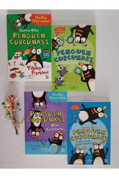 TÜRKİYE İŞ BANKASI KÜLTÜR YAYINLARI PENGUEN CURCUNASI SETİ 4 KİTAP