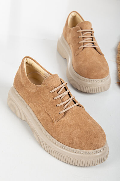 Mc vay Shoes Pantofi ocazional pentru femei din piele intoarsa nuda - elegant...