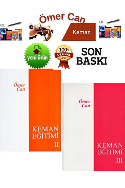 Evrensel Basım Yayın Ömer Can Keman Eğitimi 2-3  (Orijinal Ürün-Son Baskı)2 K...