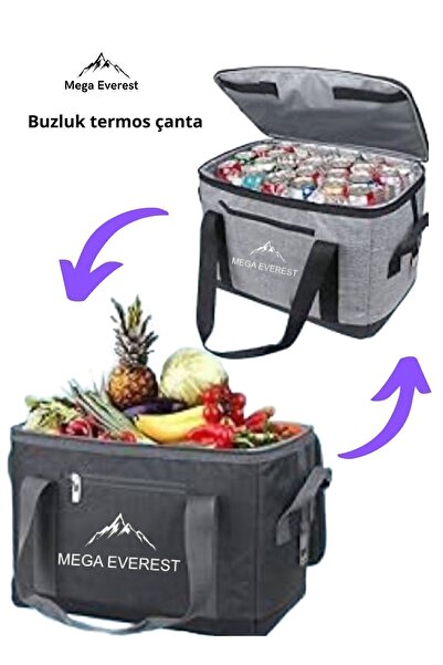 Mega Everest 40litre Termos Buzluk Çanta Termal Piknik Çantası Soğutucu Renkli