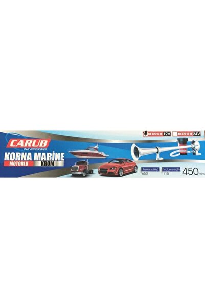 Carub Korna Kopresörlü Marin 12v 650hz 115db 45cm